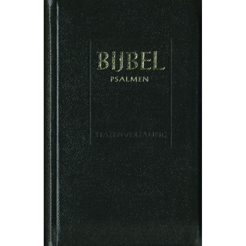 Bijbel, Psalmen & 12 Gezangen - 12,2 x 18,5 cm zwart, leer, goudsnee