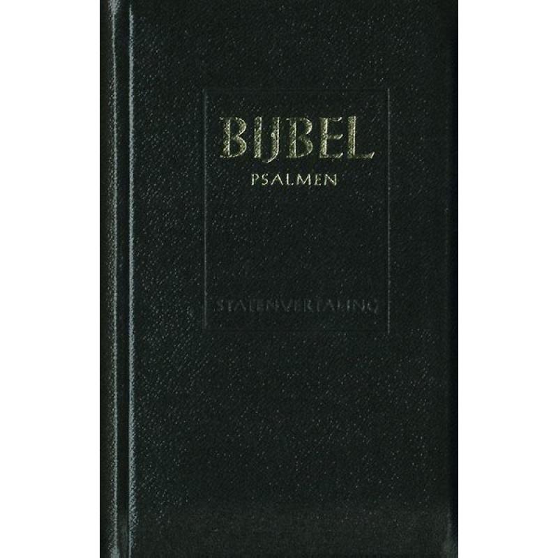 Bijbel, Psalmen & 12 Gezangen - 12,2 x 18,5 cm zwart, leer, goudsnee