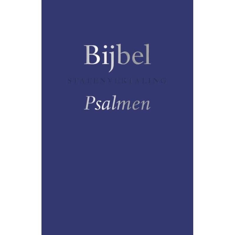 Bijbel, Psalmen & 12 Gezangen - 11,5 x 17,8 cm blauw, vivella, zilversnee, index