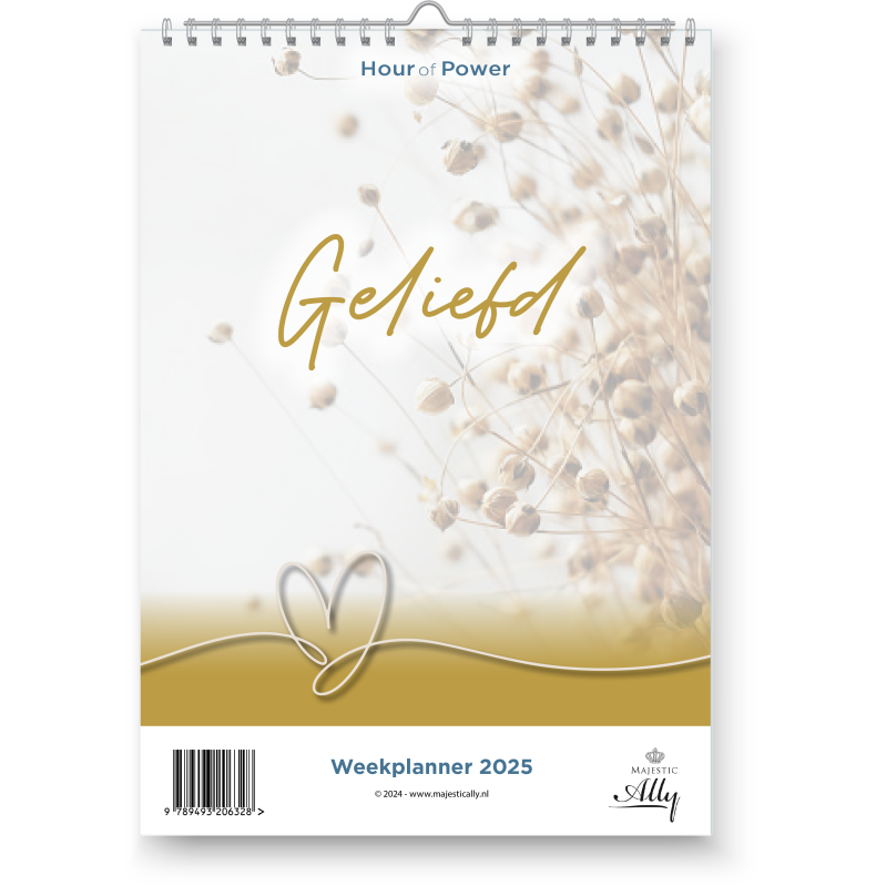 Weekplanner 2025 Je bent geliefd Hour of Power