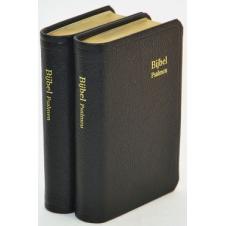 Bijbel met psalmen  8,5x12,5cm, leer, goudsee, GBS D32D Datheen