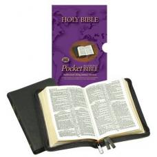 Engelse bijbel holy bible King James zabijbel met psalmen, leer, goudsnee, rits