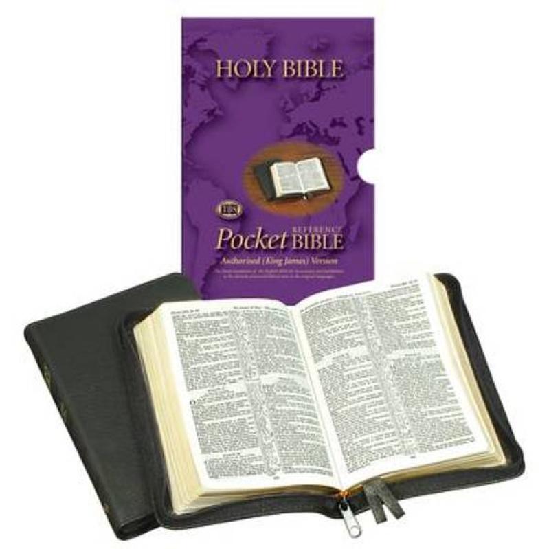 Engelse bijbel holy bible King James zabijbel met psalmen, leer, goudsnee, rits