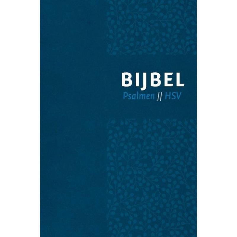 Bijbel HSV met Psalmen – vivella, blauw, zilversnee, 10x15