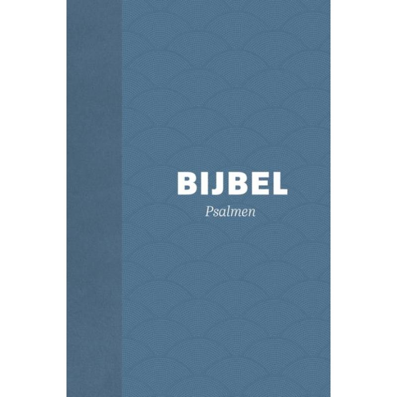 Bijbel HSV met Psalmen – hardcover, blauw, schelpmotief, 10x15