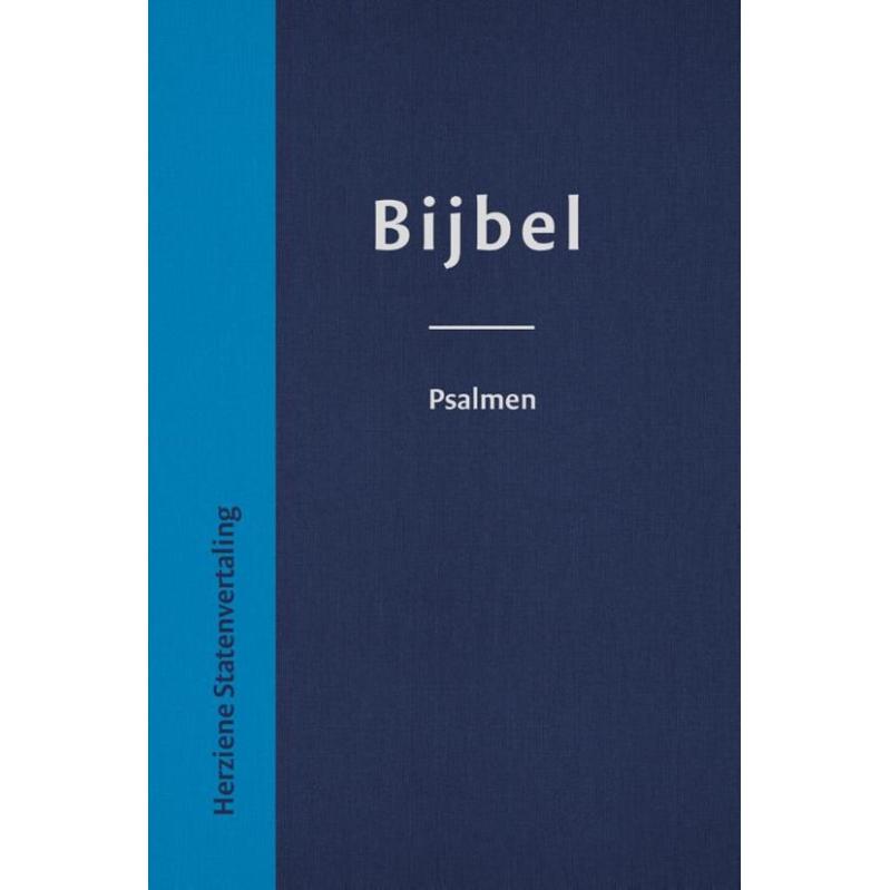 HSV Bijbel met psalmen 12 x 18 cm blauw vivella