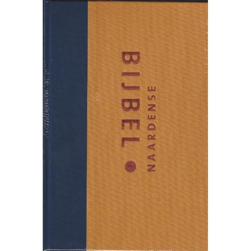 Naardense bijbel oker linnen, royaal formaat