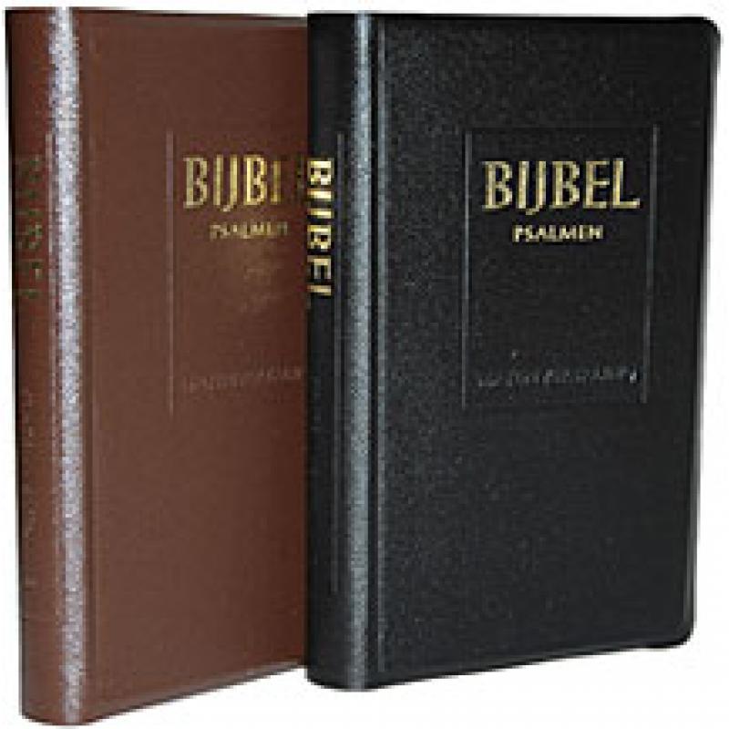 Bijbel, Psalmen & 12 Gezangen - 12,2 x 18,5 cm zwart, kunstleer, kleursnee